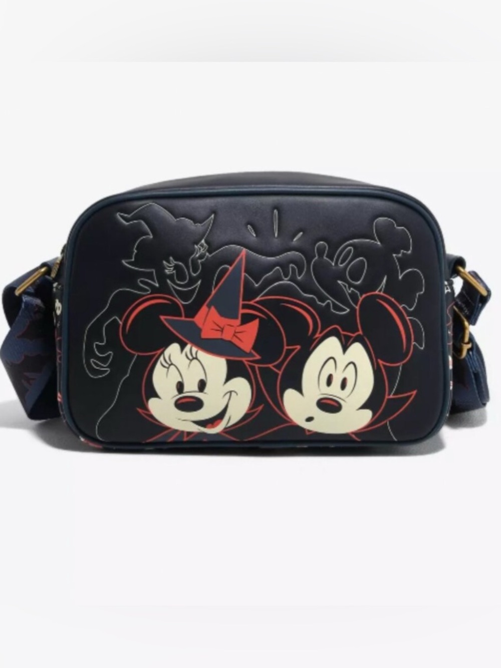 Loungefly Disney’s Mickey & Minnie Glow in the Dark Halloween Crossbody Bag